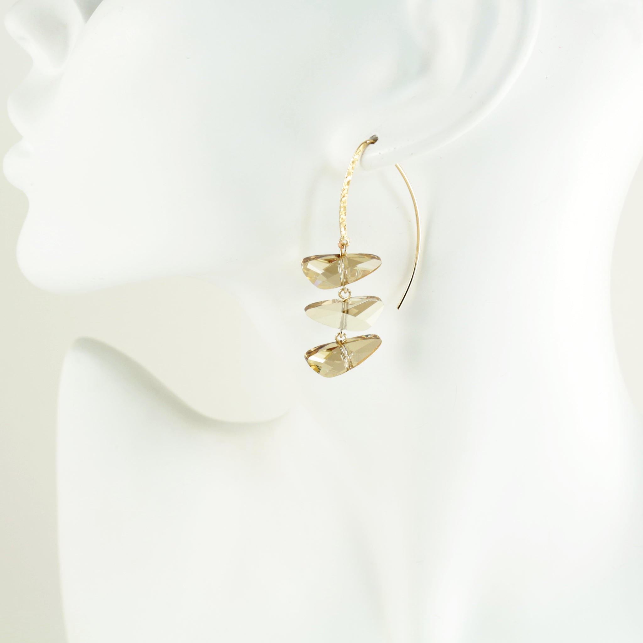 Reflections Earrings in Gold Shimmer