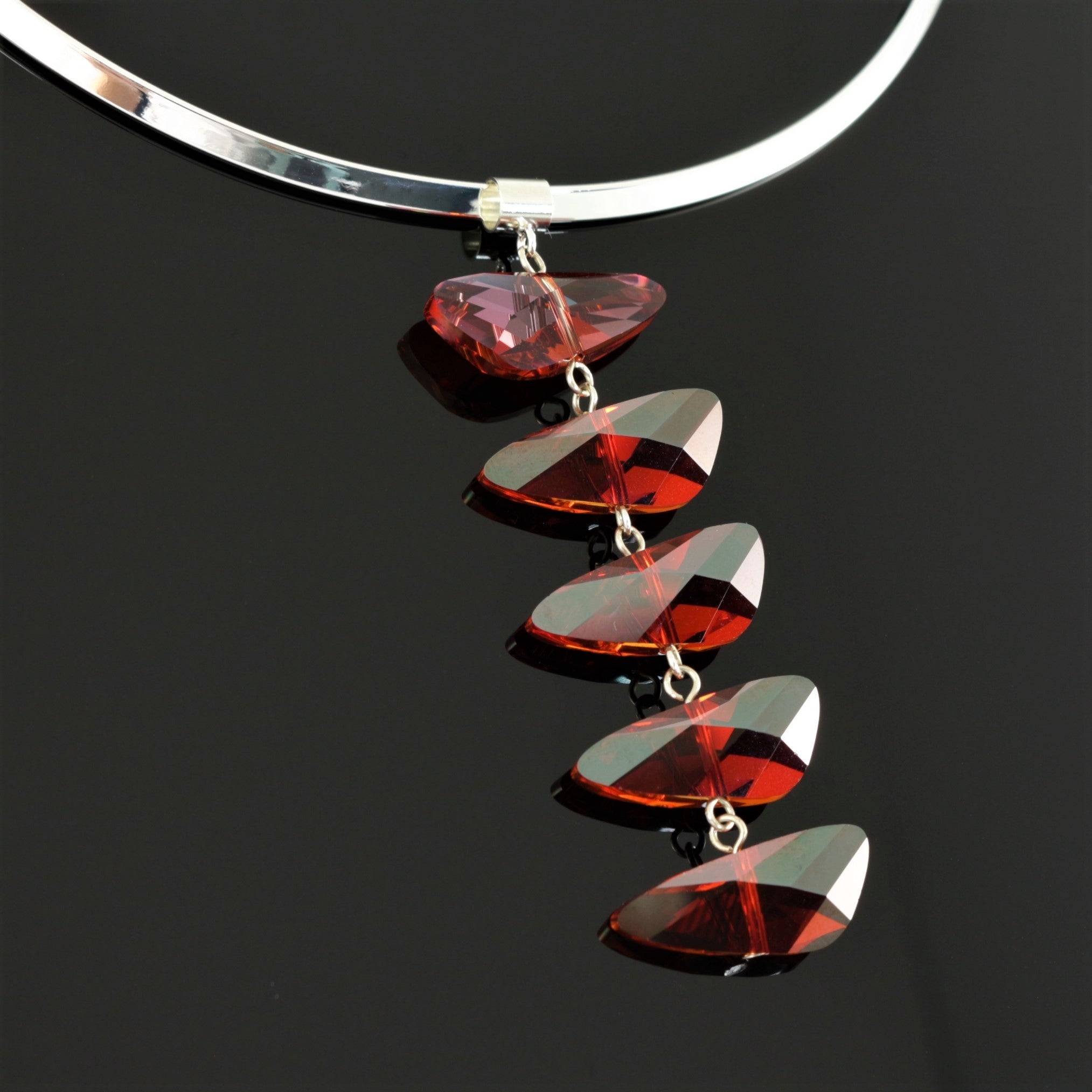 Reflections Necklace in Red Shimmer