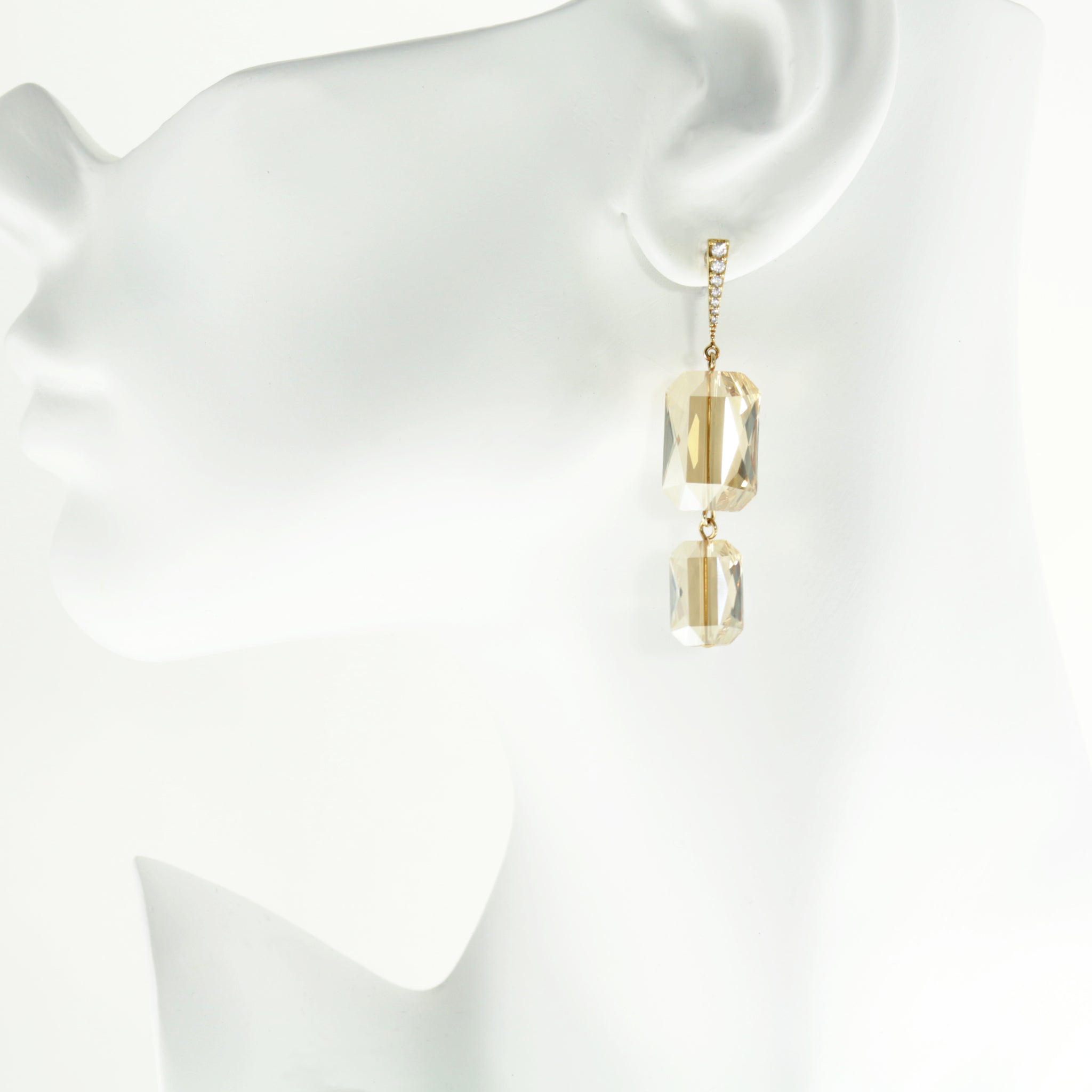 Plaza Earrings in Gold Shimmer