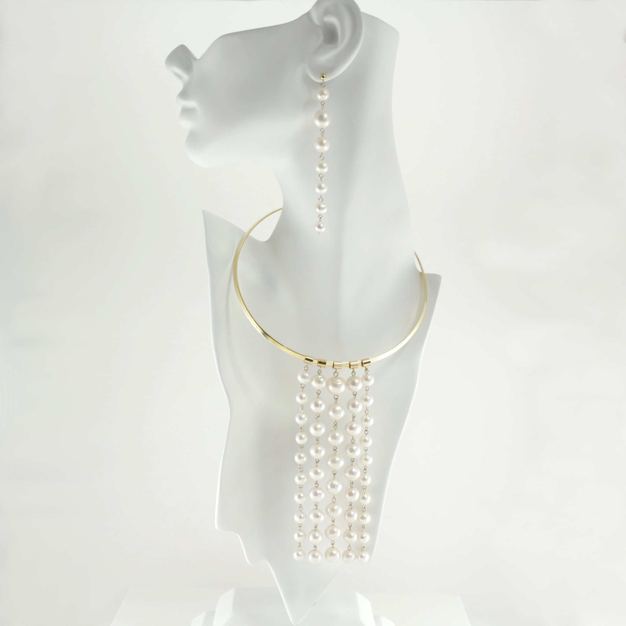 Waterfall Change-ABLE Necklace in White Pearl