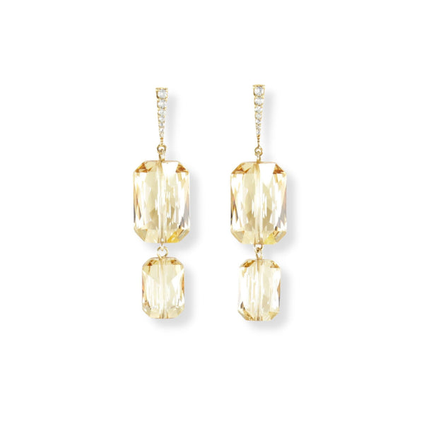Plaza Earrings in Gold Shimmer – Riina Mettas Jewelry